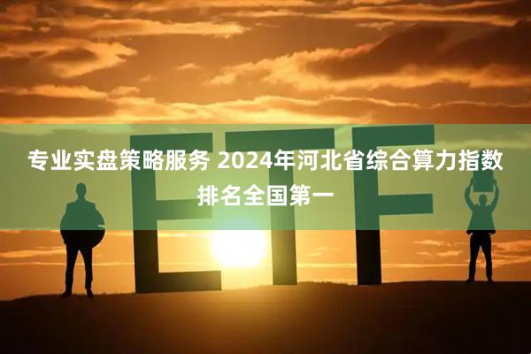 专业实盘策略服务 2024年河北省综合算力指数排名全国第一